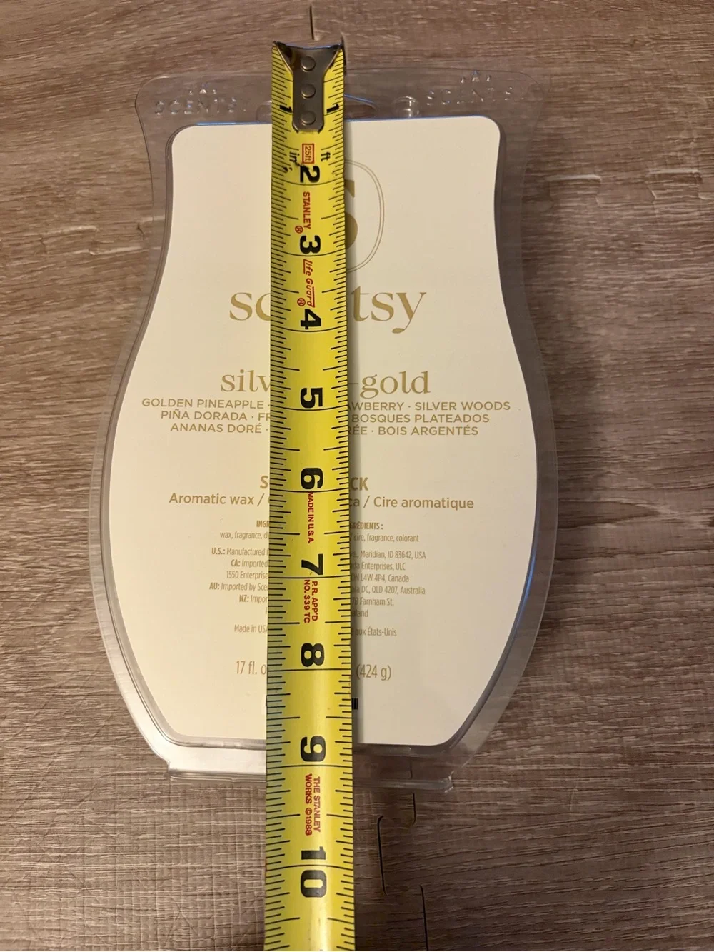 Scentsy Silver N Gold Wax Large Brick NEW